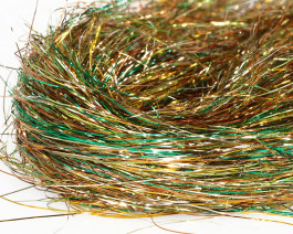 Fine 3D Tinsel Hair, Golden Olive UVR / 30